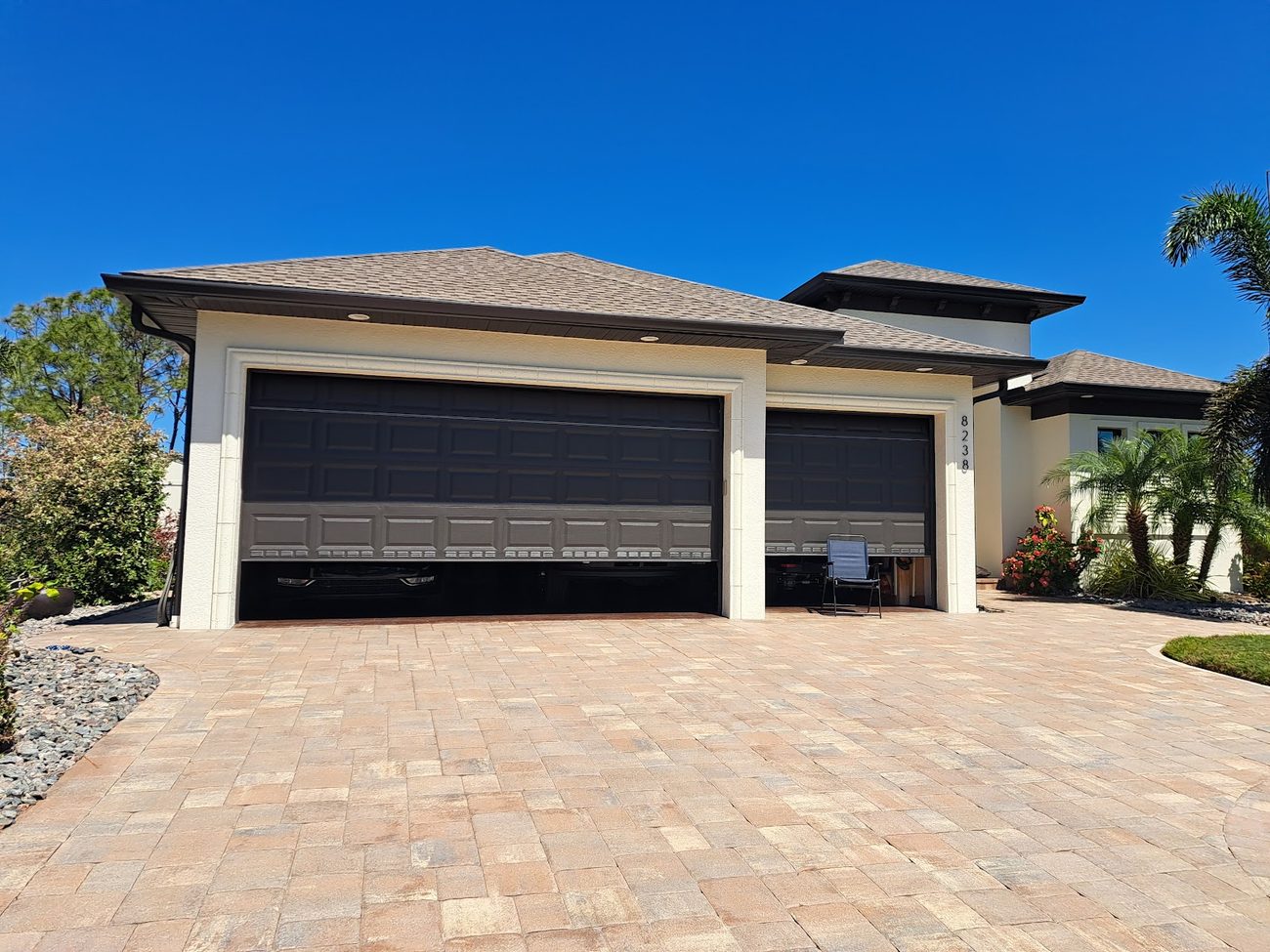 Seamless gutters on a Greater Jacksonville area home